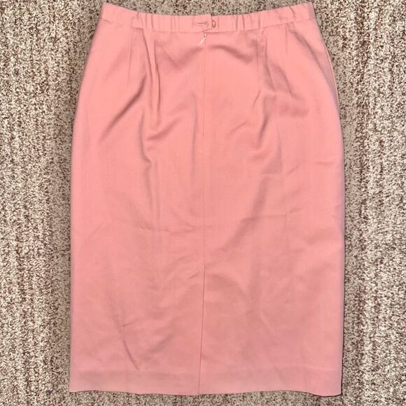 Pendleton Women's Virgin Wool Midi Skirt in Pink Size 9 - Picture 5 of 9